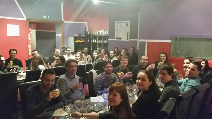 L'équipe de Logipro au repas de Noël 2016